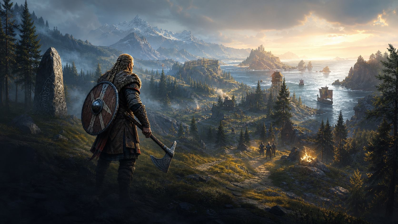 Herja Viking fantasy key art